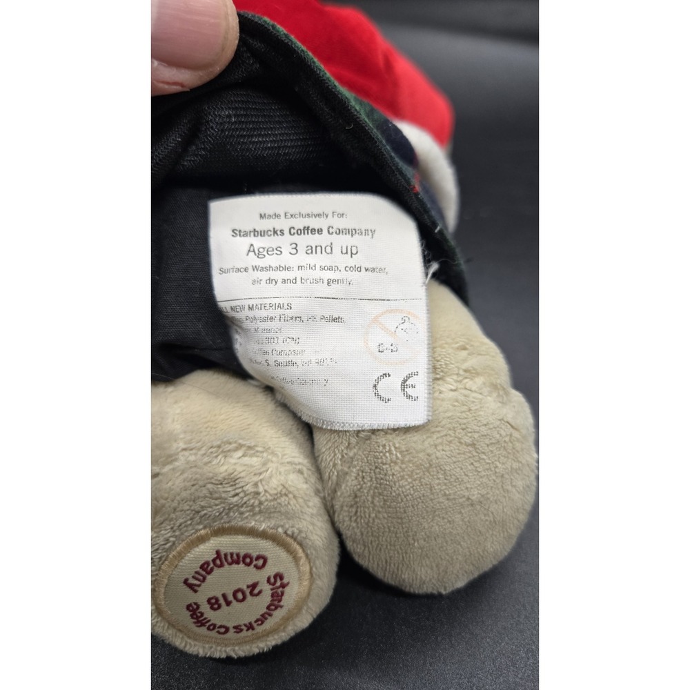 Starbucks China Holiday Santa Bearista 2018 Red Christmas Bear Plush - Picture 6 of 6